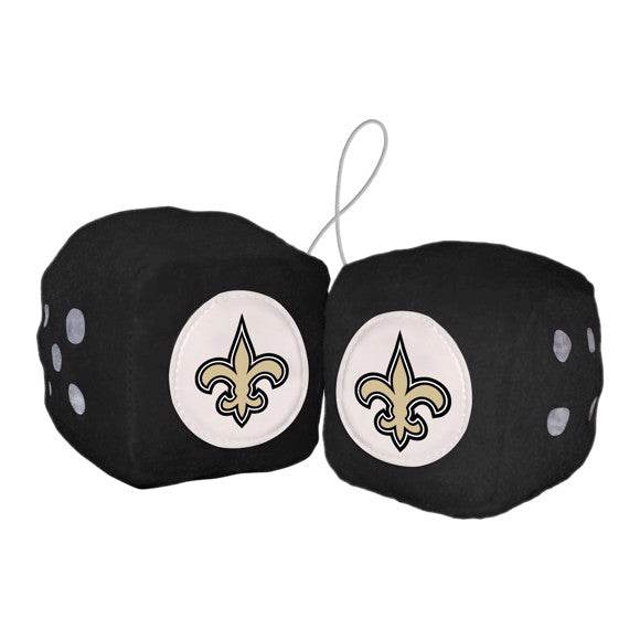 New Orleans Saints Fuzzy Dice Plush Car Decor Accessory - ToylandEU