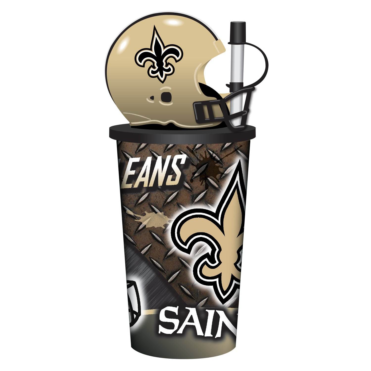 New Orleans Saints Helmet Cup 32oz Plastic With Straw - ToylandEU