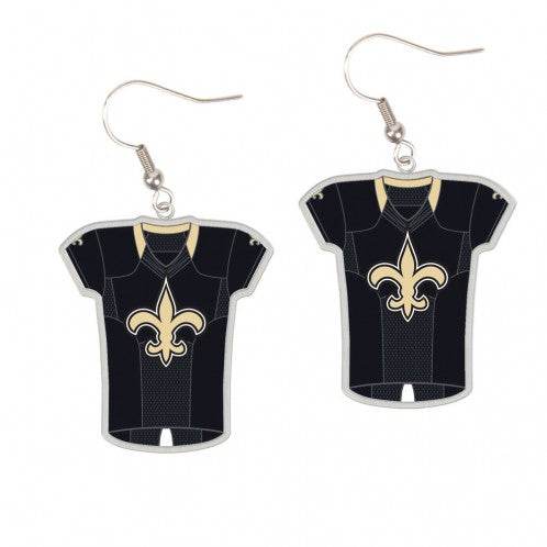 New Orleans Saints Jersey Style Earrings Special Order - ToylandEU