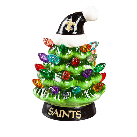 New Orleans Saints Led Christmas Tree Tabletop 4 Inch - ToylandEU