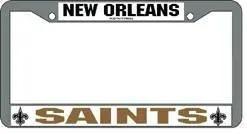  New Orleans Saints License Plate Frame Chrome -  ToylandEU™