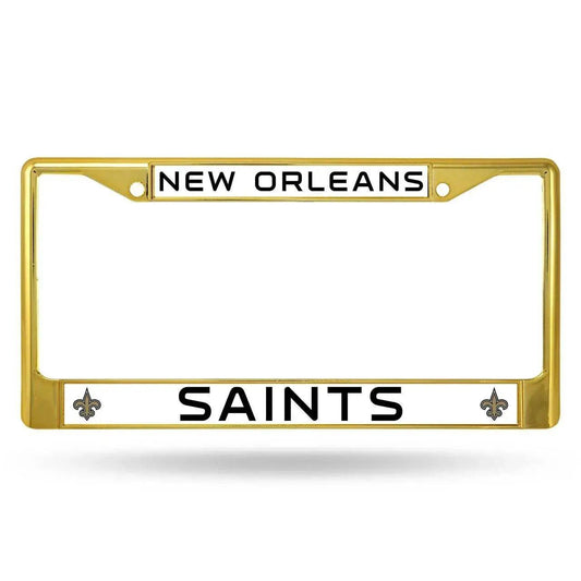  New Orleans Saints License Plate Frame Metal Gold Licensed -  ToylandEU™