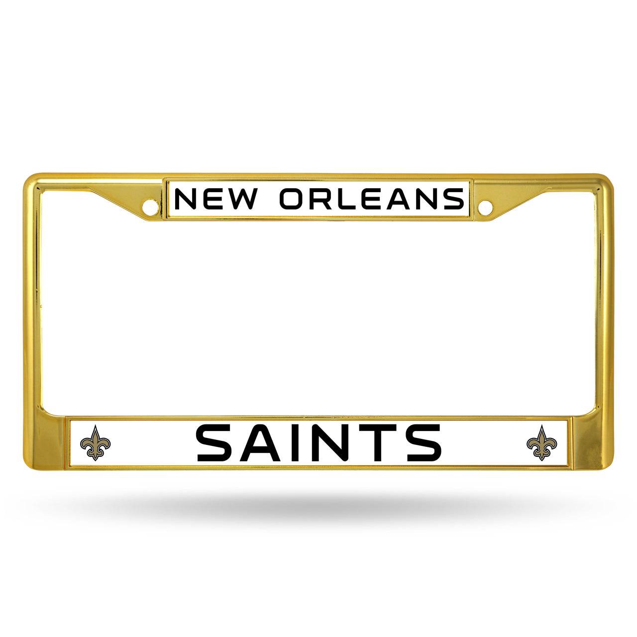 New Orleans Saints License Plate Frame Metal Gold Licensed - ToylandEU