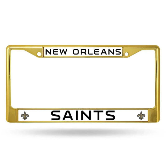  New Orleans Saints License Plate Frame Metal Gold Licensed -  ToylandEU™