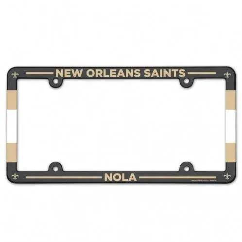 New Orleans Saints License Plate Frame Plastic Full Color Style -  ToylandEU™