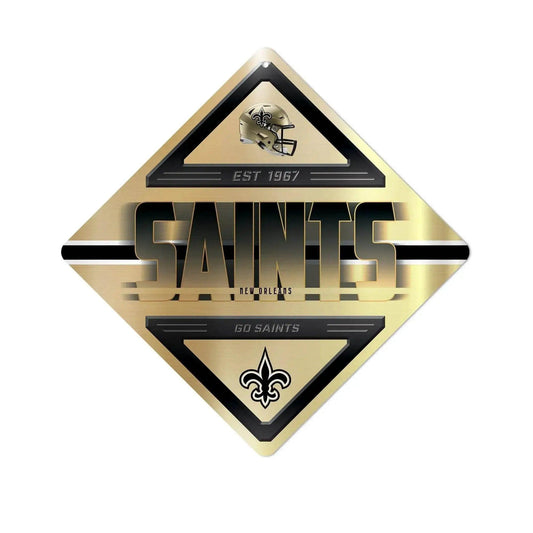  New Orleans Saints Metal Diamond Sign 12 Inch Wall Decor -  ToylandEU™