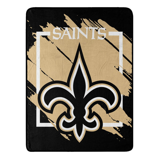 New Orleans Saints Micro Raschel Blanket 46x60 Logo - ToylandEU