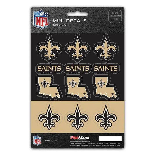  New Orleans Saints Mini Decal Set 12 Pack Premium Vinyl -  ToylandEU™