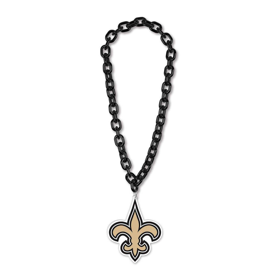 New Orleans Saints Necklace Big Chain Foam Logo Game Day - ToylandEU