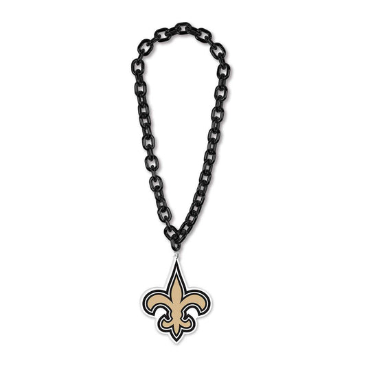 New Orleans Saints Necklace Big Chain Foam Logo Game Day - ToylandEU