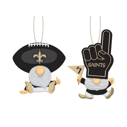 New Orleans Saints Ornament Gnome Fans Set of 2 Figurines - ToylandEU