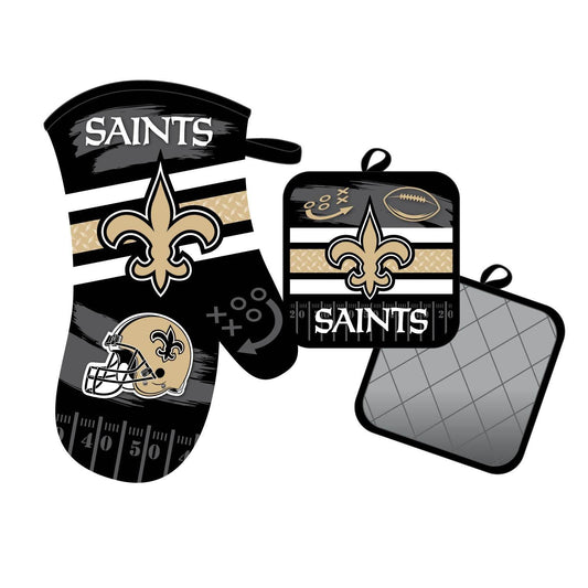 New Orleans Saints Oven Mitt and Pot Holder Set Bundle - ToylandEU