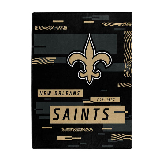 New Orleans Saints Raschel Throw Blanket Digitize Design - ToylandEU