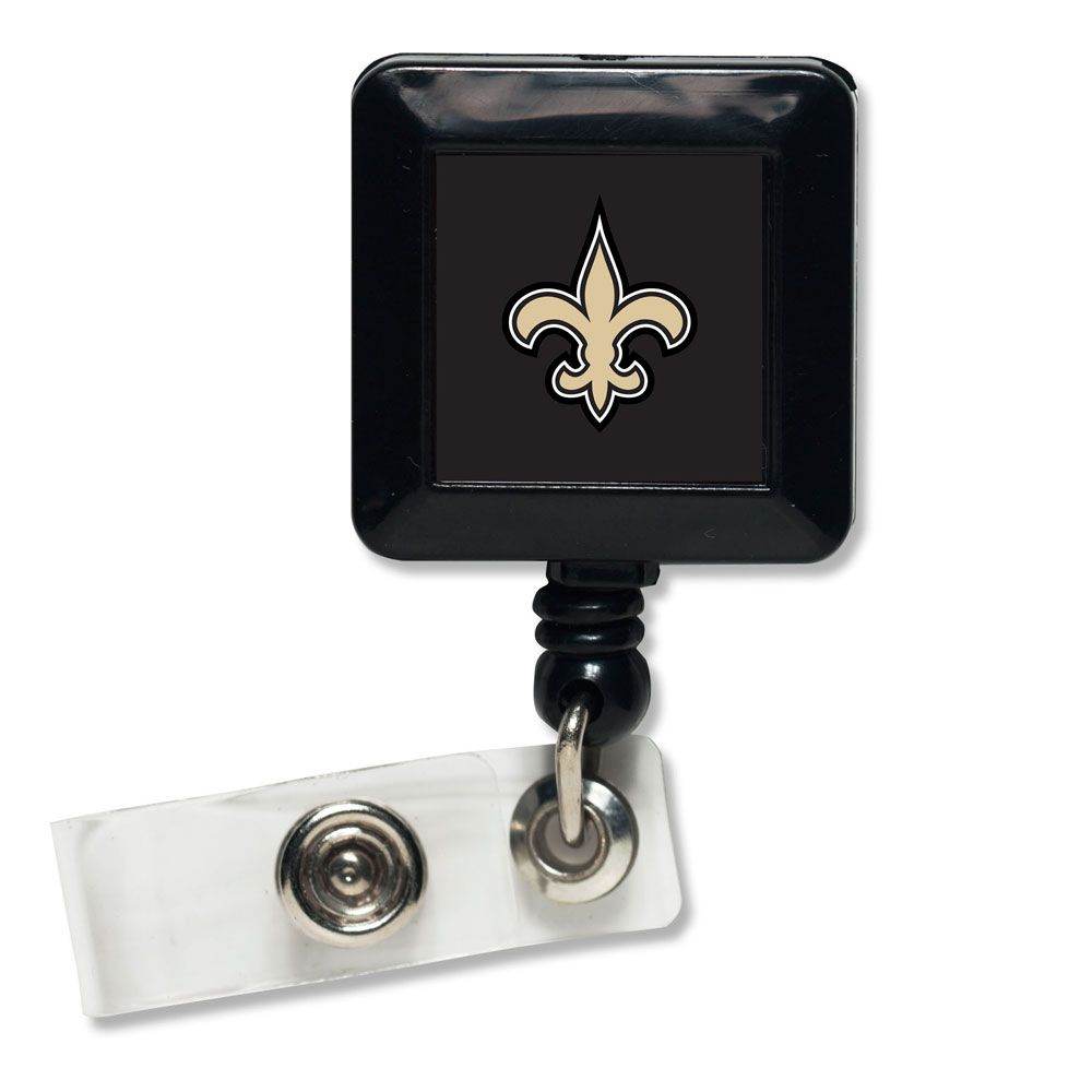 New Orleans Saints Retractable Badge Holder Square Clip - ToylandEU