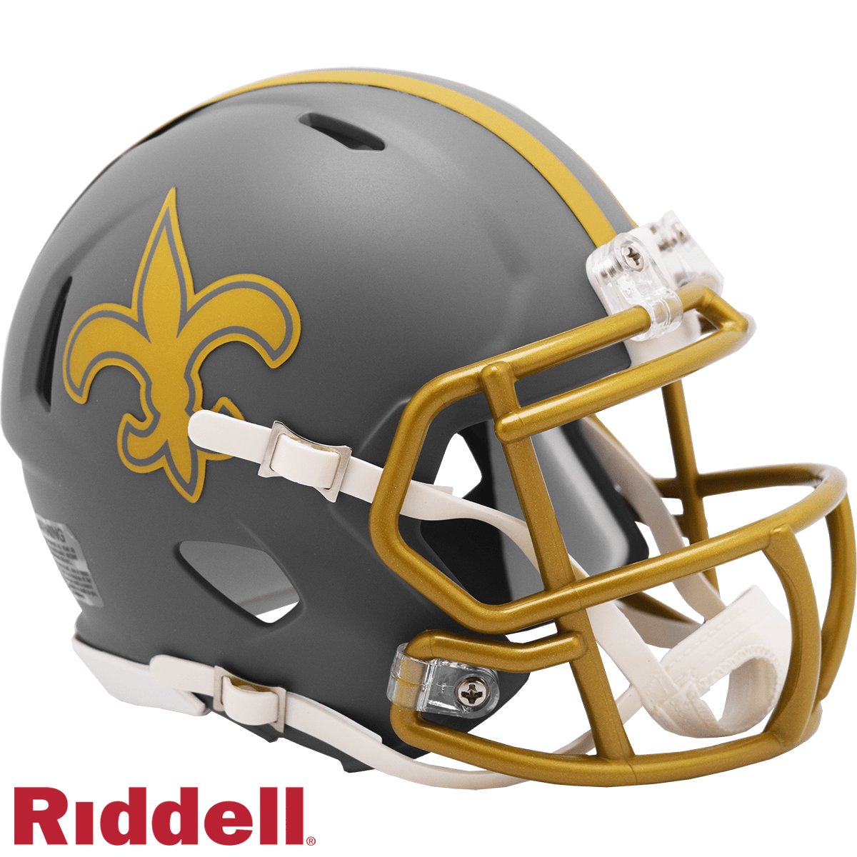 New Orleans Saints Riddell Replica Mini Speed Helmet Slate - ToylandEU