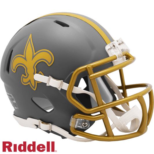 New Orleans Saints Riddell Replica Mini Speed Helmet Slate - ToylandEU