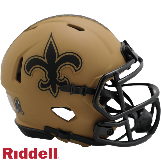 New Orleans Saints Salute To Service Mini Speed 2023 Helmet - ToylandEU