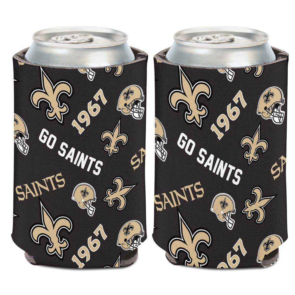 New Orleans Saints Scatterprint Can Cooler 12 Oz Foam - ToylandEU