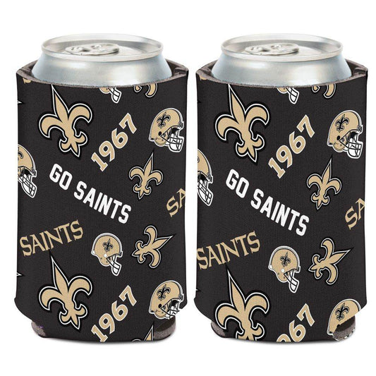 New Orleans Saints Scatterprint Can Cooler 12 Oz Foam - ToylandEU