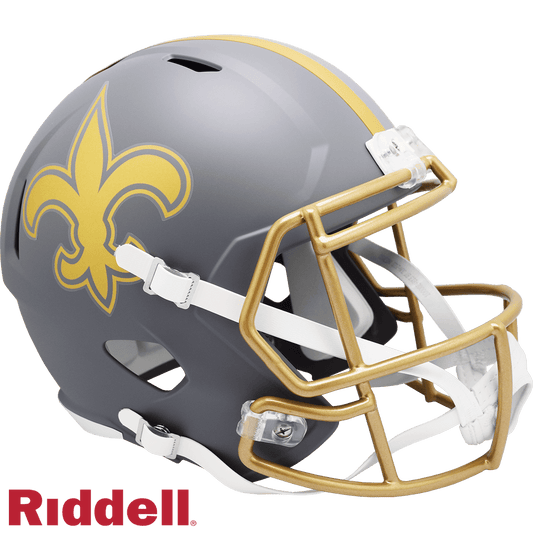 New Orleans Saints Slate Riddell Replica Speed Style Helmet - ToylandEU