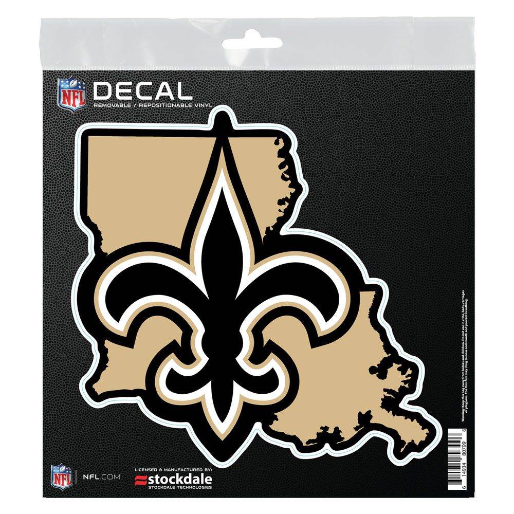 New Orleans Saints State Shape Decal 6x6 All Surface - ToylandEU