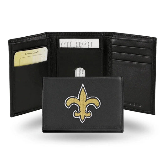  New Orleans Saints Wallet Trifold Leather Embroidered -  ToylandEU™