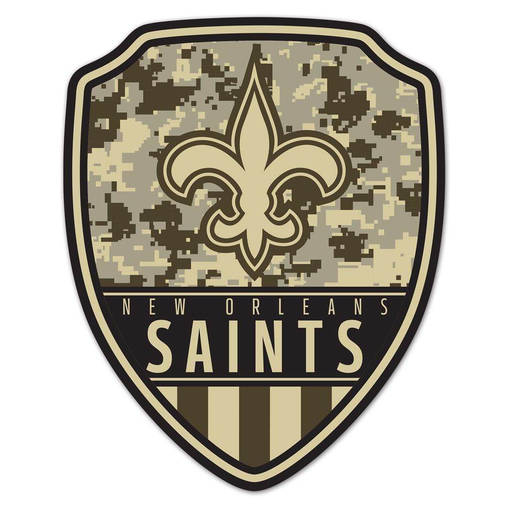New Orleans Saints Wood Shield Sign 11x14 Inches Antique - ToylandEU