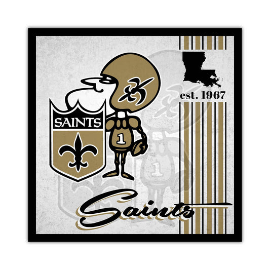 New Orleans Saints Wood Sign 10x10 Album Design Decor - ToylandEU