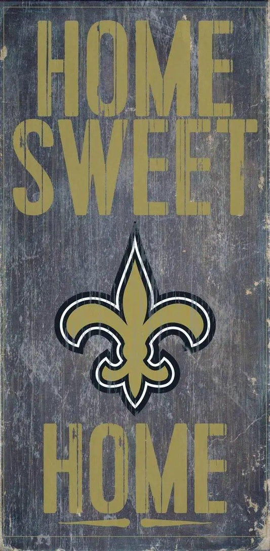  New Orleans Saints Wood Sign 6x12 Home Sweet Home Decor -  ToylandEU™