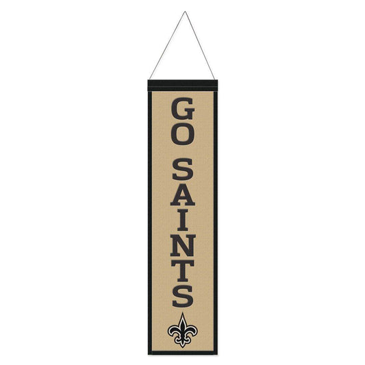 New Orleans Saints Wool Banner 8x32 Heritage Slogan - ToylandEU