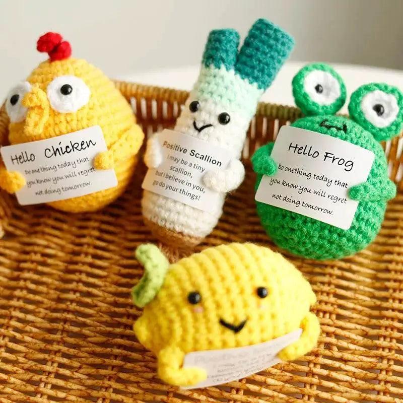  New Positive Potato Crochet Doll Handmade Room Decor Gift -  ToylandEU™