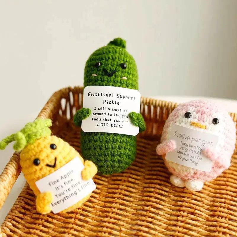  New Positive Potato Crochet Doll Handmade Room Decor Gift -  ToylandEU™