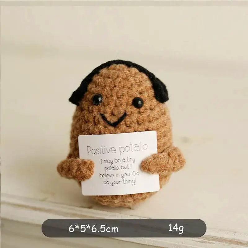  New Positive Potato Crochet Doll Handmade Room Decor Gift -  ToylandEU™