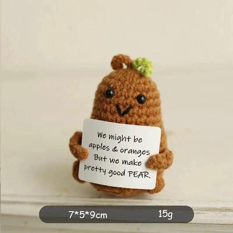  New Positive Potato Crochet Doll Handmade Room Decor Gift -  ToylandEU™