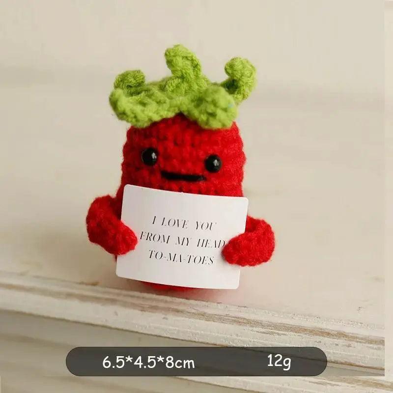  New Positive Potato Crochet Doll Handmade Room Decor Gift -  ToylandEU™