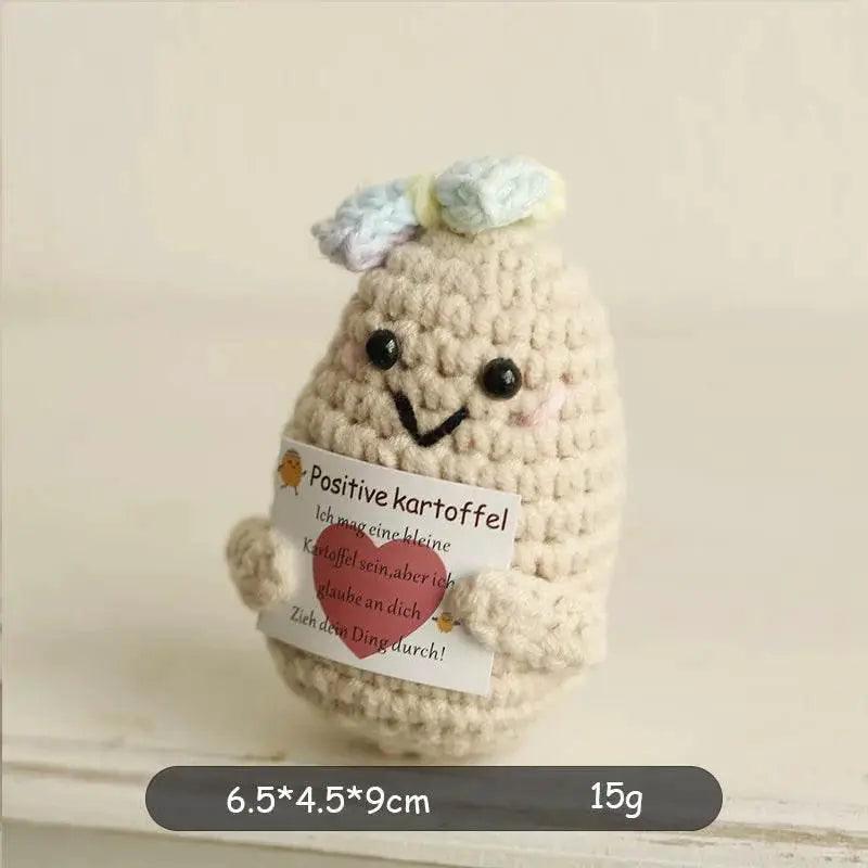  New Positive Potato Crochet Doll Handmade Room Decor Gift -  ToylandEU™