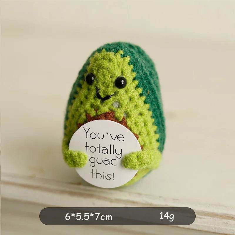 New Positive Potato Crochet Doll Handmade Room Decor Gift - ToylandEU