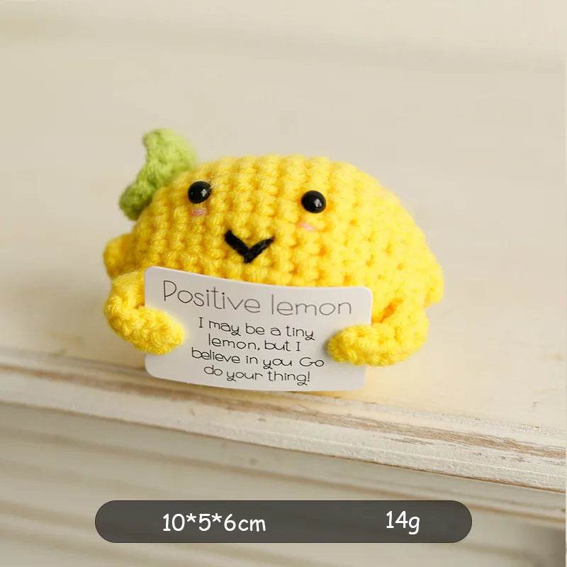 New Positive Potato Crochet Doll Handmade Room Decor Gift - ToylandEU