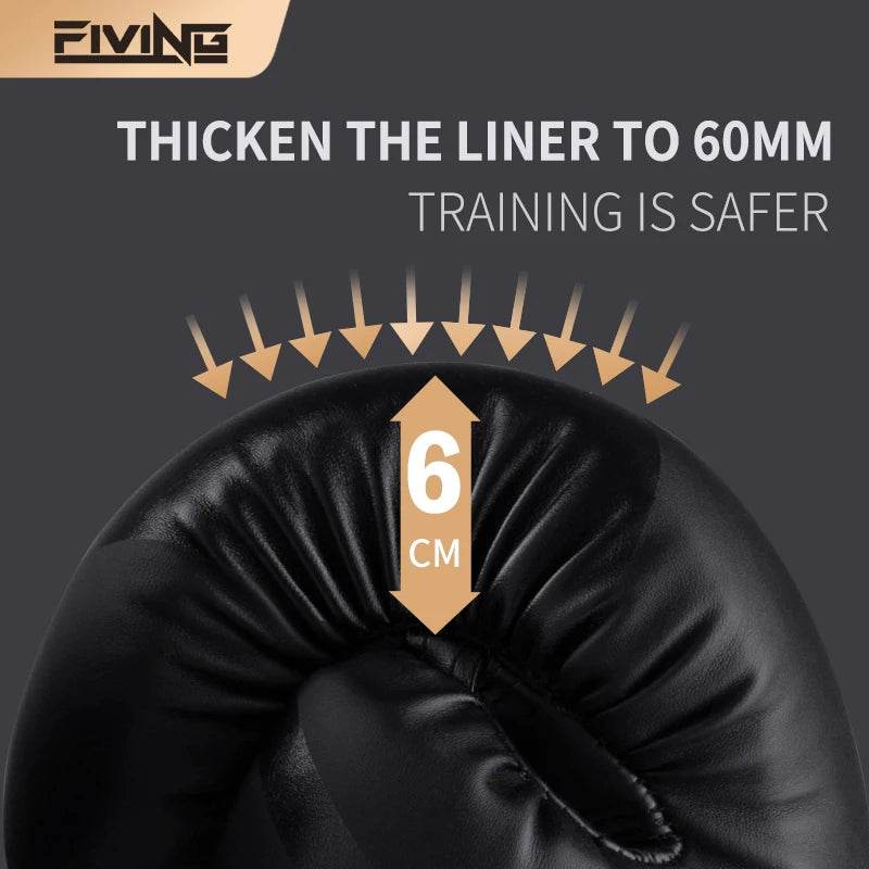 New Pro Boxing Gloves Synthetic Leather 12oz For Adults - ToylandEU