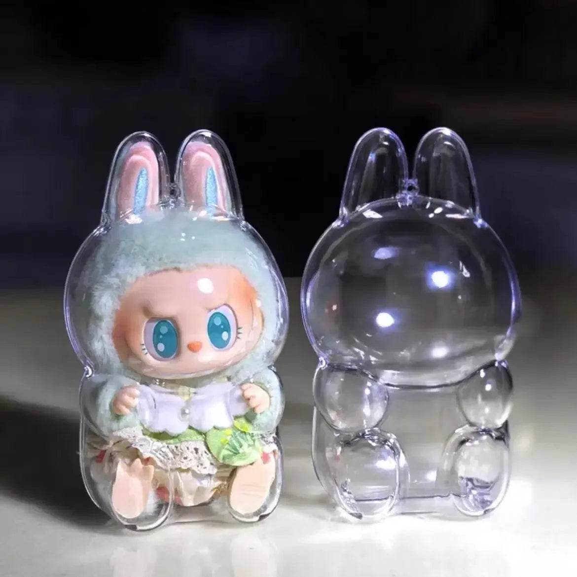 New Protective Case Transparent Dust Cover For Labubu Dolls - ToylandEU