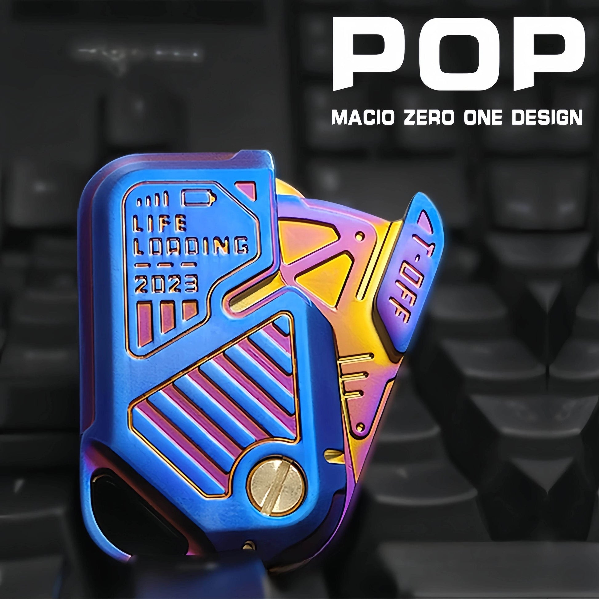 New Push Metal POP Fidget Slider 01EDC Sensory Toys Haptic Coin Fidget Spinner Anxiety Relief Fidget Toys - ToylandEU