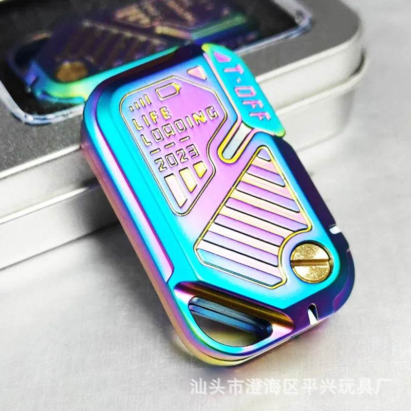 New Push Metal POP Fidget Slider 01EDC Sensory Toys Haptic Coin Fidget Spinner Anxiety Relief Fidget Toys - ToylandEU