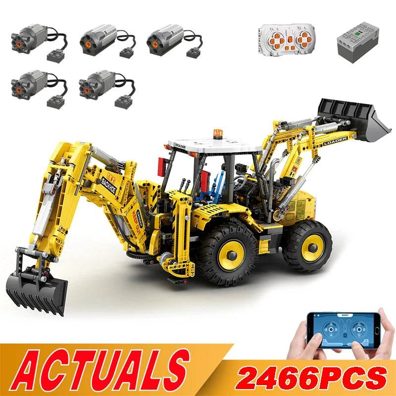 New Remote Control Bulldozer Excavator 2466Piece For Boys - ToylandEU