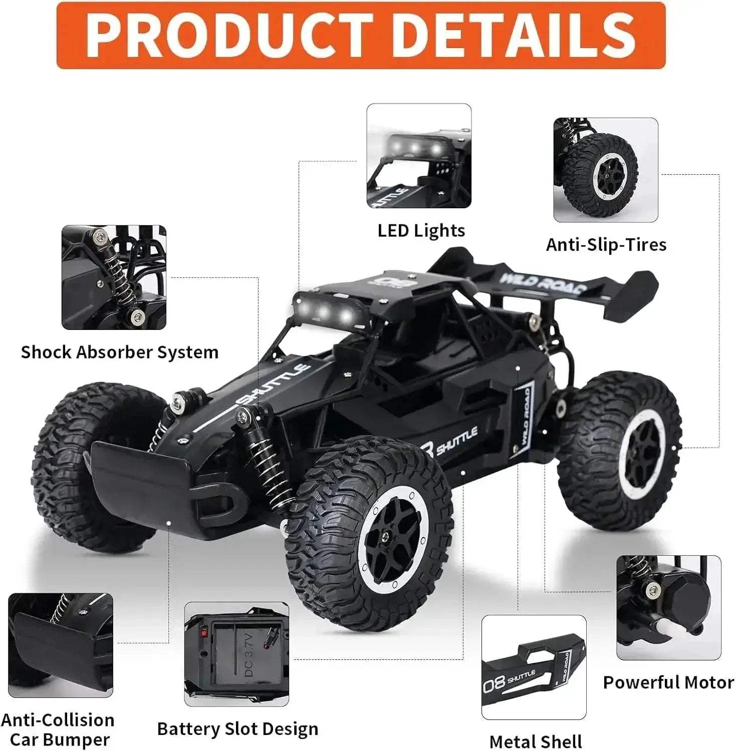 New Remote Control Car Four Channel Off Road Buggy For Boys - ToylandEU