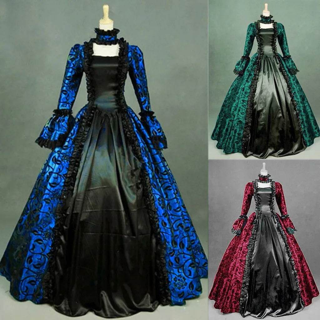 New Retro Gothic Dress Victorian Lace For Cosplay Fans - ToylandEU