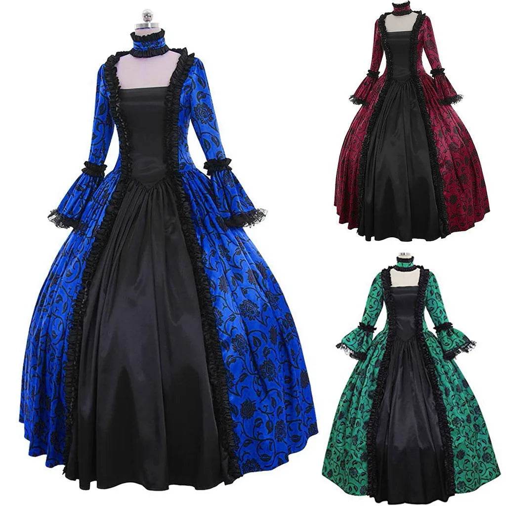 New Retro Gothic Dress Victorian Lace For Cosplay Fans - ToylandEU