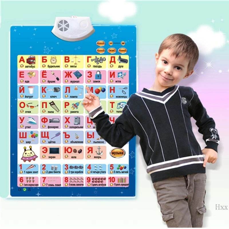 New Russian Music Alphabet Talking Poster Russia Kids Education Toys Electronic ABC Phonetic Chart Baby Toy - ToylandEU