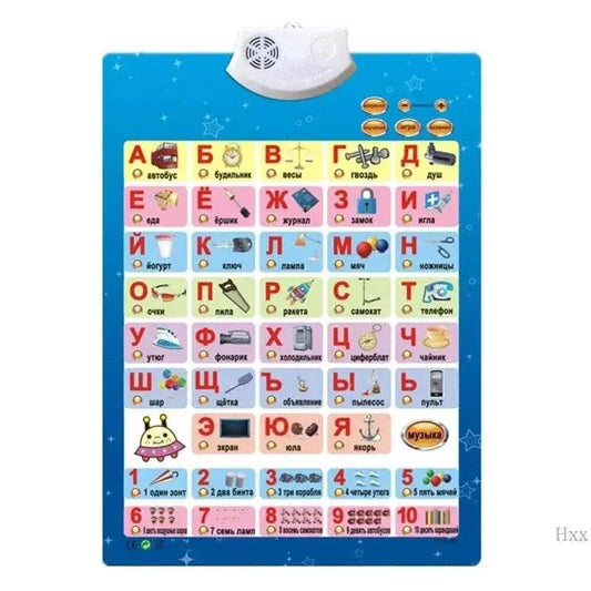  New Russian Music Alphabet Talking Poster for Kids Educational Toys Phonetic Chart Baby Toy -  ToylandEU™