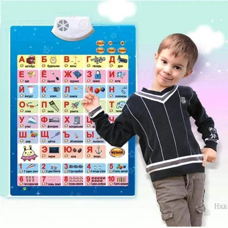 New Russian Music Alphabet Talking Poster for Kids Educational Toys Phonetic Chart Baby Toy - ToylandEU