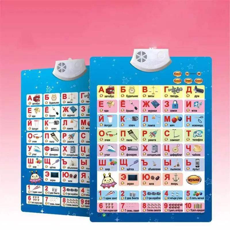 New Russian Music Alphabet Talking Poster for Kids Educational Toys Phonetic Chart Baby Toy - ToylandEU